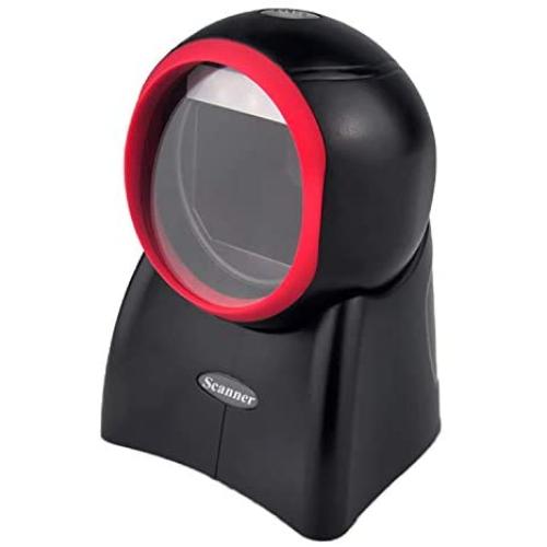 HENCODES BQ-204 Omnidirectional Barcode Scanner,1D/2D QR Code Reader,USB Cable Just Plug n Scan for POS System