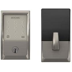 Schlage Encode Smart Wi-Fi Deadbolt with Century Trim in Satin Nickel