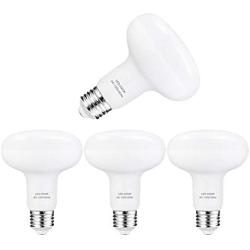 12w E26 Led Bulb,1320LM, BR30 Led Bulbs for 5-6 inch Recessed Can Light,100 Watt Equivalent ,5000k Daylight White,Non-Flickering Light Bulb,Commercial Grade ,Dimmable ,Pack of 4