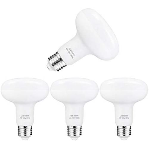 12w E26 Led Bulb,1320LM, BR30 Led Bulbs for 5-6 inch Recessed Can Light,100 Watt Equivalent ,5000k Daylight White,Non-Flickering Light Bulb,Commercial Grade ,Dimmable ,Pack of 4