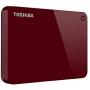 Toshiba (HDTC920XR3AA) Canvio Advance 2TB Portable External Hard Drive USB 3.0, Red