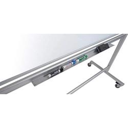 Luxor 60''W x 40''H Double-Sided Mobile Magnetic Glass Marker Board