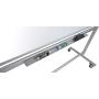 Luxor 60''W x 40''H Double-Sided Mobile Magnetic Glass Marker Board