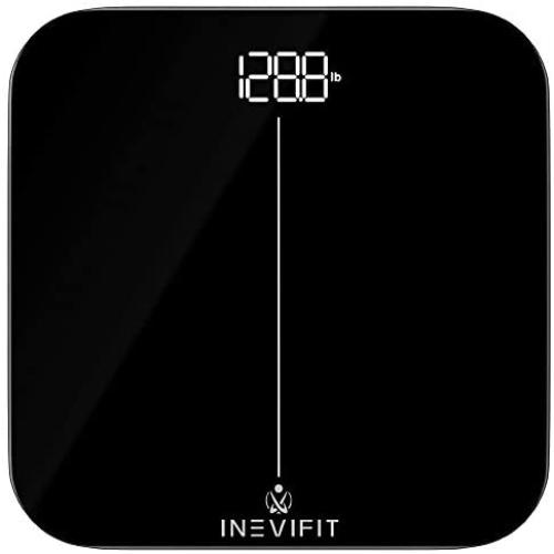 INEVIFIT Premium Bathroom Scale, Highly Accurate Digital Bathroom Body Scale, Precisely Measures Weight up to 400 lbs