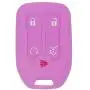 LemSa 2Pcs Silicone Keyless Entry Remote Car Smart Key Fob for GMC Acadia Terrain Yukon Chevrolet Suburban Tahoe HYQ1AA 13584502 1551A-AA, Black Purple