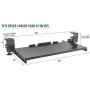 Clamp On Keyboard Tray Under Desk Storage - Ergonomic Desk Drawer Computer Keyboard Stand Under Desk Drawer - Under Desk Keyboard Tray Desk Extender - Office Keyboard Drawer Keyboard Stand for Desk