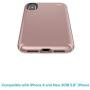 Speck Products Presidio Metallic iPhone Xs/iPhone X Case, Rose Gold Metallic/Dahlia Peach