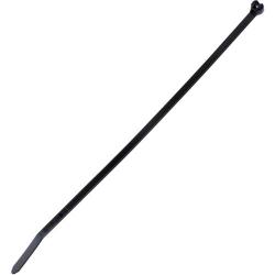Panduit BT4M-M0 Cable Tie, Metal Barb, Miniature, Weather Resistant Nylon 6.6, 14.2-Inch Length, Black (1,000-Pack)