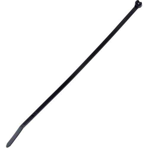 Panduit BT4M-M0 Cable Tie, Metal Barb, Miniature, Weather Resistant Nylon 6.6, 14.2-Inch Length, Black (1,000-Pack)