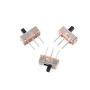 Qiying 100 Pcs SS12D00G3 2 Position SPDT 1P2T 3 Pin PCB Panel Mini Vertical Slide Switch 0.5 Amp, 50V DC