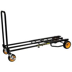 Rock-N-Roller R14G (Mega Ground Glider) 8-in-1 Folding Multi-Cart/Hand Truck/Dolly/Platform Cart/42'' to 60'' Telescoping Frame/700 lbs. Load Capacity, Black