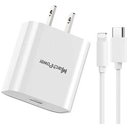 iPhone Fast Charger - MFi Certified - 20W USB-C Power Adapter Wall Plug 6ft Type-C to Lightning Cable Quick Charge Sync Cord Compatible with iPhone 12 SE 11 Pro MAX X XS XR 8 AirPods Pro iPad (2020)