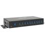 Tripp Lite 10-Port USB 3.0 Hub, Industrial USB Splitter for USB Charging and Data Transfer, 5 Gbps, Iron Housing (U360-010-Ind)