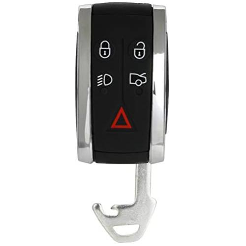 cciyu 1 X Flip Key Fob Uncut Blade (SHELL CASE) 5 Buttons Replacement for 07-15 for J aguar XF XK8 XKR XK Keyless Entry Remote Smart Key W/Insert with FCC: KR55WK45694 KR55WK49244