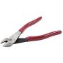 Klein Tools D228-8 Pliers, Diagonal Cutting Pliers with Short Jaw and Beveled Knives, High-Leverage Color-Coded Wire Cutters, 8-Inch