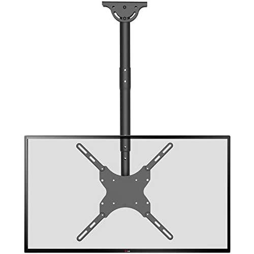 TV Ceiling Mount Adjustable Bracket Fits Most LED, LCD, OLED and Plasma Flat Screen Display 26 to 65 Inch, up to 110 Lbs, VESA 400x400mm (CM2665), Black by WALI