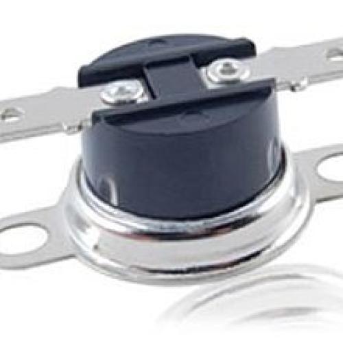 NTE Electronics NTE-DTC180 Snap Action Disc Thermostat, Close on Rise, 180° F Temperature, Loose Bracket, 1/4'' QC Terminals