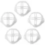 3D Mask Bracket -Protect Lipstick Lips - Internal Support Frame for Comfortable Wearing - DIY Face Mask Accessories for Kids Women Men (5 pack)