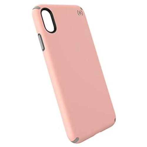 Speck Products Presidio Pro iPhone Xs Max Case, Macaroon Peach/Cathedral Grey
