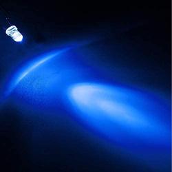100pcs Ultra Bright 3mm Clear Lens LED Light Emitting Diode Lamp Blue Round Transparent