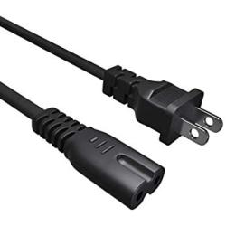 AC Power Cord Cable for Canon PIXMA MX492 MX922 MX490 MP495 MP560 MX870 MG2420 MG2520 MG2920 MG3620 TS9120 TS3122 TS6120 TR4520 TR8520 TR8550 TR7520, Replacement 2 Prong Cable Long 6Ft [UL Listed]