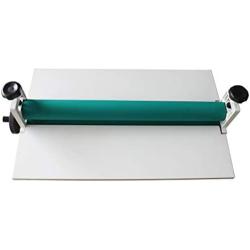 INTBUYING 29.5 in Manual Cold Laminator Machine Vinyl Photo Film Laminating Cold laminator Hand Crank Pressure Cold Roll laminator