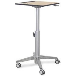 Ergotron Sit-Stand Mobile Desk – 16 Inches, Maple