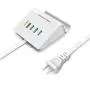 USB Quick Charger Multiple USB Desktop Charging Station 4-Port QC 3.0 Fast Charger for iPhone 11 Pro XS XR X 8 7 Plus SE,iPad Air Mini Pro,Samsung S10 S9 S8,Note 20 10 9,LG,HTC,Nexus,Pixel and More