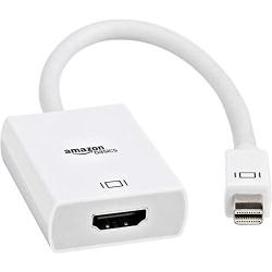 Amazon Basics Mini DisplayPort Thunderbolt to HDMI Adapter - Compatible with Apple iMac, MacBook - 1 Adapter