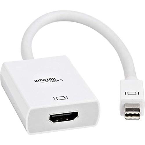 Amazon Basics Mini DisplayPort Thunderbolt to HDMI Adapter - Compatible with Apple iMac, MacBook - 1 Adapter