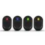 APIELE Rocker Toggle Switch Boat Waterproof DC 12V 30A ON-Off with Dot Light SPST 3 Pins 2 Position 4Pcs ASW-20D (Four Color)