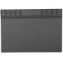 Magnetic Silicone Solder Pad 35x25cm 500℃ Heat-Resistant Multi-Purpose Anti-Static Mat for DIY Watch Phone Electronics Repair Maintenance Platform with Screw Notches(Grey) Magnetic Silicone Solder Pad 35x25cm 500℃ Heat-Resistant Multi-Purpose Anti-Static Mat for DIY Watch Phone Electronics Repair Maintenance Platform with Screw Notches(Grey)