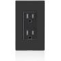 Leviton T5325-E 15 Amp 125 Volt, Tamper Resistant, Decora Duplex Receptacle, Straight Blade, Grounding, Black