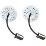 Eagle Lights Generation II Front LED Turn Signals with White Running Lights for Harley Davidson Motorcycles, 2-Inch Bullet Style Turn Signals