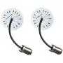 Eagle Lights Generation II Front LED Turn Signals with White Running Lights for Harley Davidson Motorcycles, 2-Inch Bullet Style Turn Signals