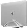 HumanCentric Vertical Laptop Stand for Desks (Silver) | Adjustable Holder to Dock Apple MacBook, MacBook Pro, and Other Laptops to Organize Work & Home Office