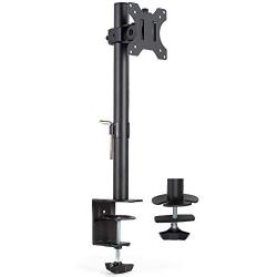 VIVO Single Monitor Adjustable Tilt Desk Mount Stand for 1 LCD Screen up to 27 inches STAND-V001C