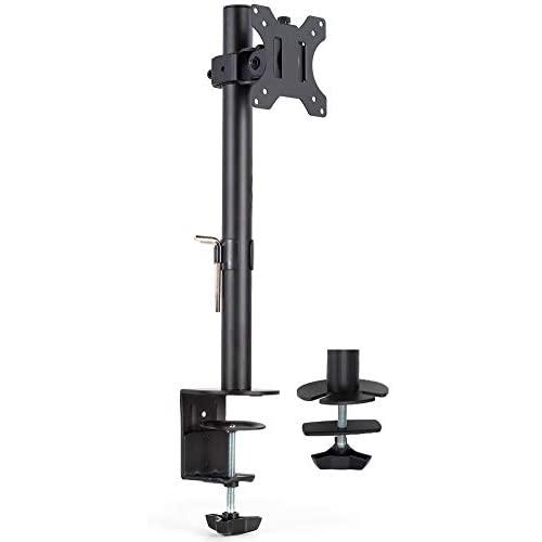 VIVO Single Monitor Adjustable Tilt Desk Mount Stand for 1 LCD Screen up to 27 inches STAND-V001C