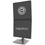 Ergotron – DS100 Dual Monitor Desk Stand – Vertical, Black