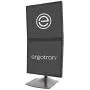 Ergotron – DS100 Dual Monitor Desk Stand – Vertical, Black