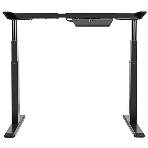Monoprice Height Adjustable Sit-Stand Riser Table Desk Frame - Black with Electric Dual Motor, Compatible with Desktops from 43 Inches Up to 87 Inches Wide - Workstream Collection