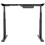 Monoprice Height Adjustable Sit-Stand Riser Table Desk Frame - Black with Electric Dual Motor, Compatible with Desktops from 43 Inches Up to 87 Inches Wide - Workstream Collection