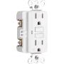 GE, White, GFCI In-Wall Receptacle 2 Pack, Tamper Resistant, 3 Prong, Outdoor Use, Cover Needed, Self-Testing Safety, UL Listed, Wallplate not included, 44051, 2 Count
