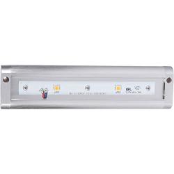 Morris Products LED Dimmable Under Cabinet Light – 8” Dual Hardwire, Plug-in – Brushed Aluminum – 2 LED, 3.5 Watts, 160 Lumens – Energy Efficient – for Lighting Work Surfaces, Kitchen Counter Tops