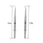 Tweezers, Precision Tweezers Set, Anti-Static Stainless Steel Curved of Tweezers, for Electronics, Laboratory Work, Jewelry-Making, Craft, Soldering, Etc(2 PCS) Tweezers, Precision Tweezers Set, Anti-Static Stainless Steel Curved of Tweezers, for Electronics, Laboratory Work, Jewelry-Making, Craft, Soldering, Etc(2 PCS)