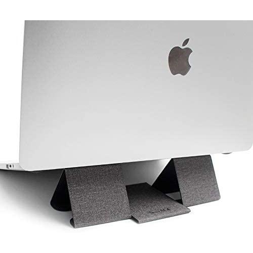 SenseAGE Double Pyramid Foldable Laptop Stand, Lightweight Laptop Stand, Anti-Slide and Portable Notebook Stand, Compatible with MacBook/MacBook Air/MacBook Pro, Tablets and Laptops up to 15”, Grey