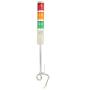 Nxtop Industrial Lamp Post LED Alarm Circular Tower Lamp Indicator Continuous Light Light Warning Lamp Buzzer Red Green Yellow DC 12V