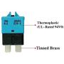 LENKRAD 5pcs 15A Circuit Breaker Blade Fuse Manual Reset RV Marine ATS Fuse 12V-28V DC (Blue)