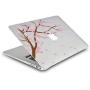 LuvCase 5in1 Laptop Case for Old Mac Pro 13'' (CD Drive, 2008-2012) A1278 Hard Shell Cover, Sleeve, USB Hub 3.0, Keyboard Cover & Screen Protector (Cartoon Cherry Blossom)