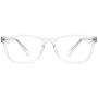 Blue Light Blocking Reading Glasses DONGDI Unisex Anti Eye Strain Computer Reading Frames with Spring Hinge Reading Eyewears for Women Men (Transparent,+2.5)
